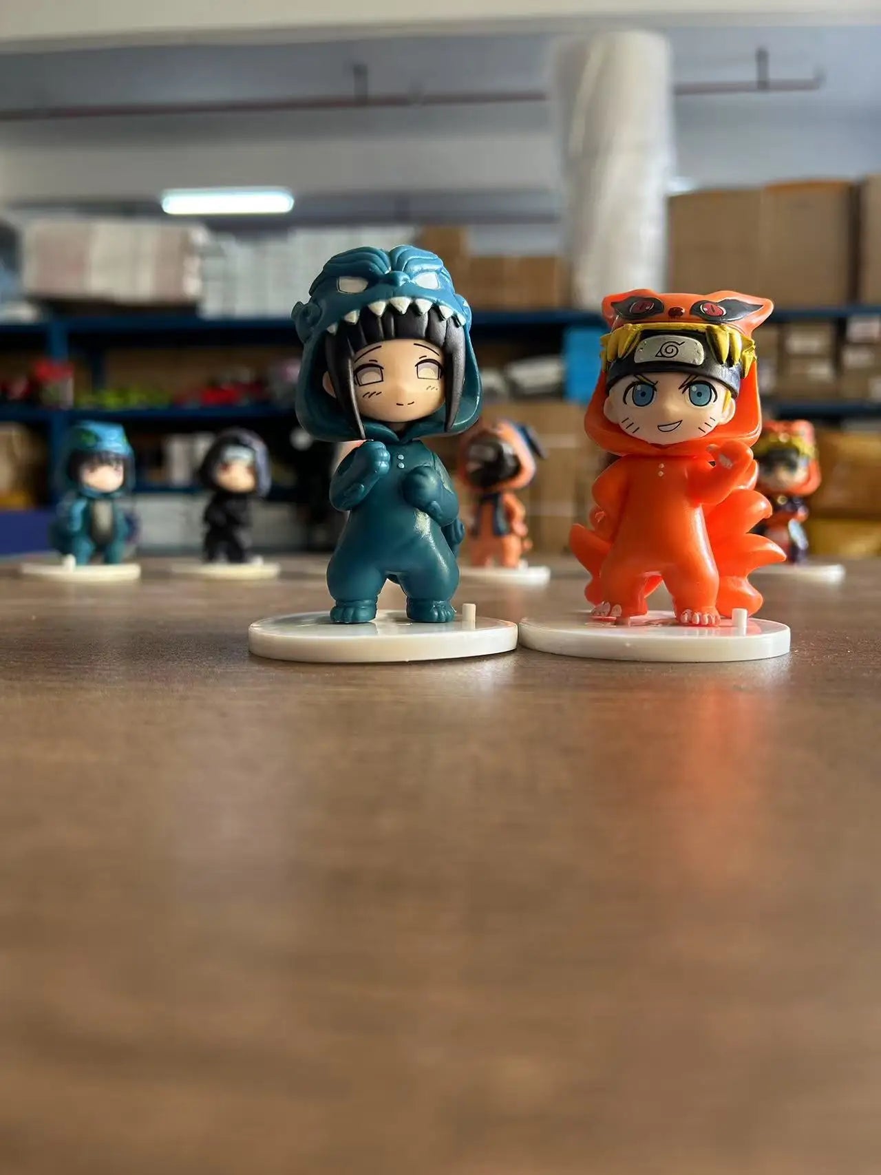 Naruto Bnfigureq Pajamars Series Blind Box Action Figures Model Sasuke Kakashi Costume Design Decoration Gift Toy