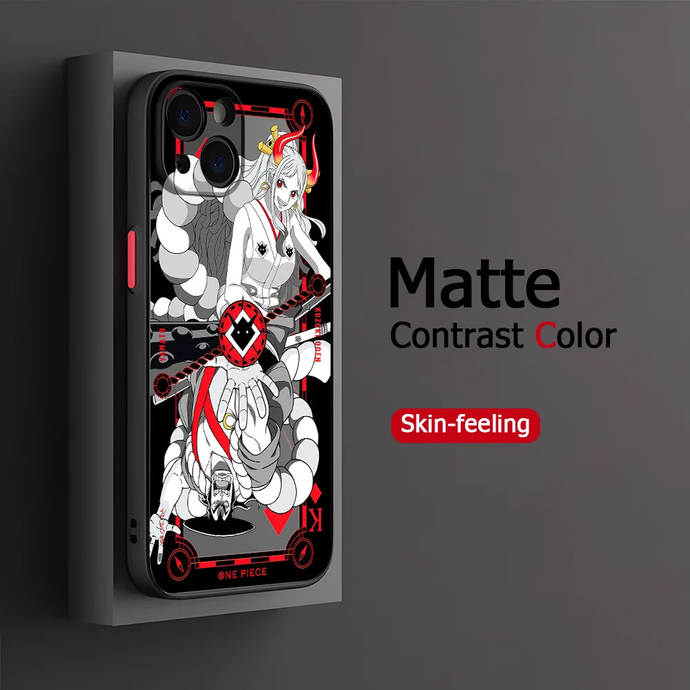 New Luffies Zoroes Phone Case for iPhone 16 15 14 Plus 13 12 Mini 11 Pro Max X Xs XR 7 8 Matte Transparent Hard Cover