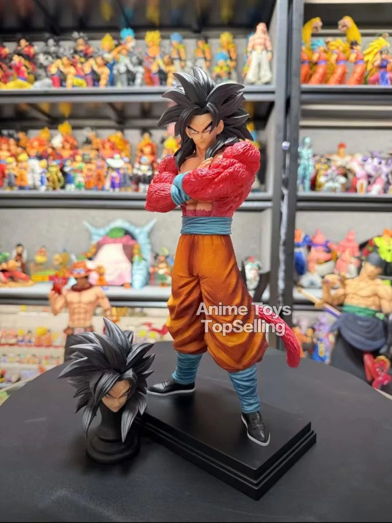 Anime Dragon Ball Figure Super Saiyan 4  Son Goku Statue PVC Collection Model Toys Gifts