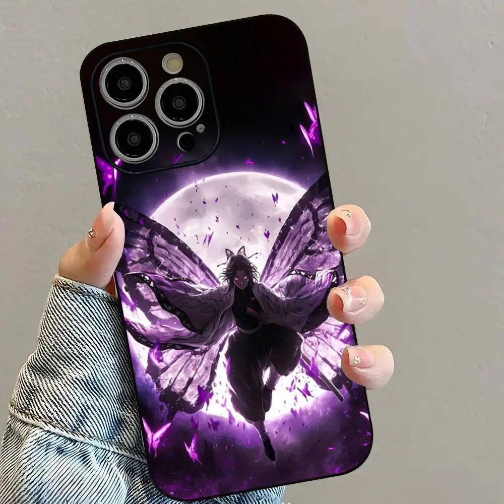 Demon S-Slayer Sanemi Phone Case For iPhone 16 15 14 13 12 11 PRO MAX PLUS Mini TPU Soft to Skin-friendly case