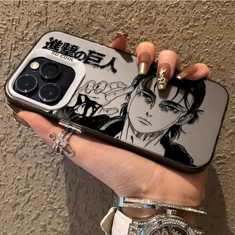 Eren Yeager Attack on Titan Case for iPhone 16E SE4 16 15 14 13 12 11 Pro Max XS X XR 8 7 Plus SE 2020 Shockproof Matte Cover