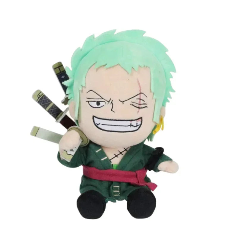 Japanese Anime 25cm One Piece Original Plush Toys CartoonFigure Luffy Chopper Ace Roronoa Zoro Cute Stuffed Doll Kids Xmas Gifts