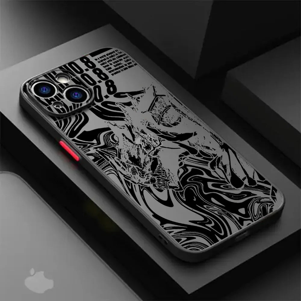 Matte Transparent Back Cover Kaiju No 8 Kafka Phone Case For iPhone 16 15 14 13 12 11 Mini Pro Max X XR XSMax 7 8 Plus