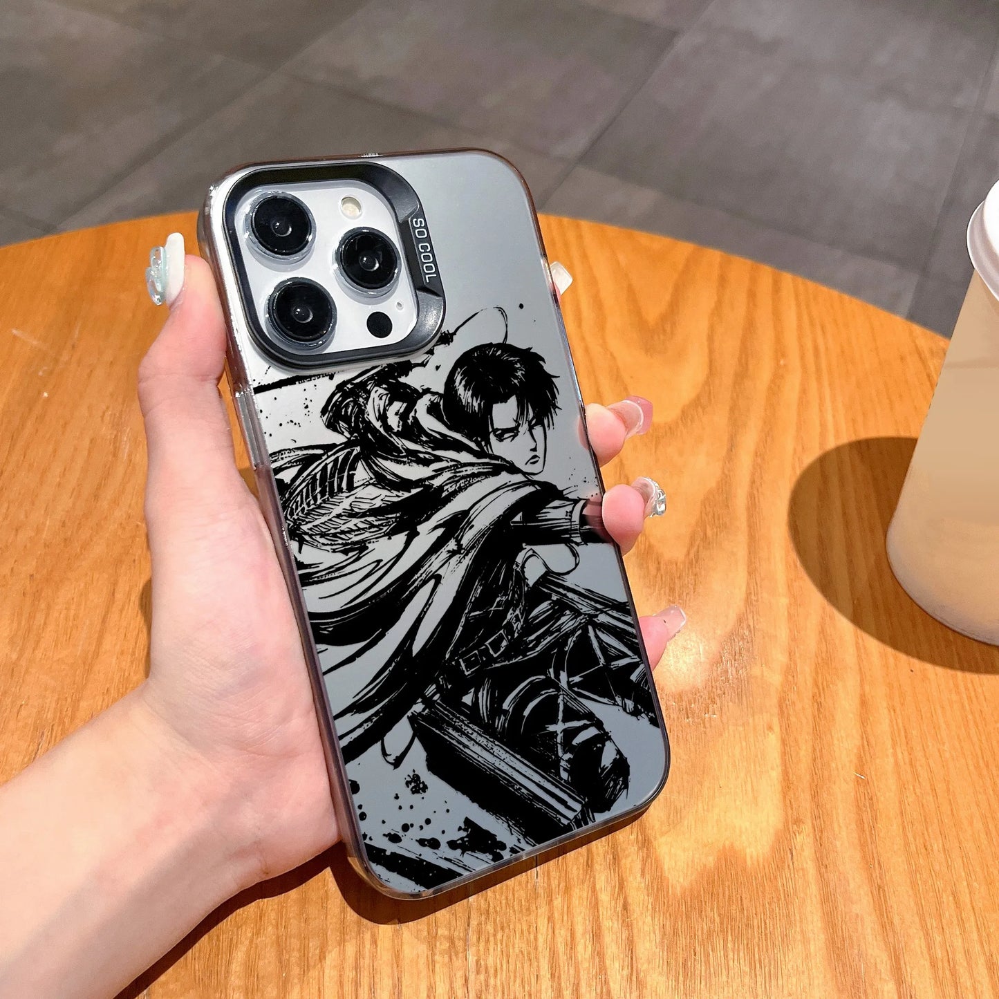Hot Anime Attack On Titan New Phone Case For iPhone 15 14 13 12 11 Pro Max X XR XSMAX 8 7 Plus Candy Matte Shockproof Back Cover
