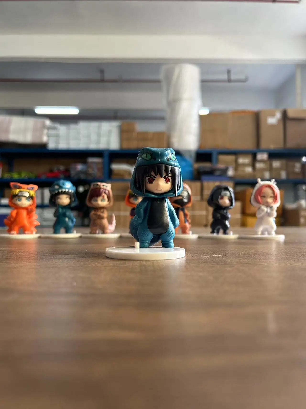 Naruto Bnfigureq Pajamars Series Blind Box Action Figures Model Sasuke Kakashi Costume Design Decoration Gift Toy