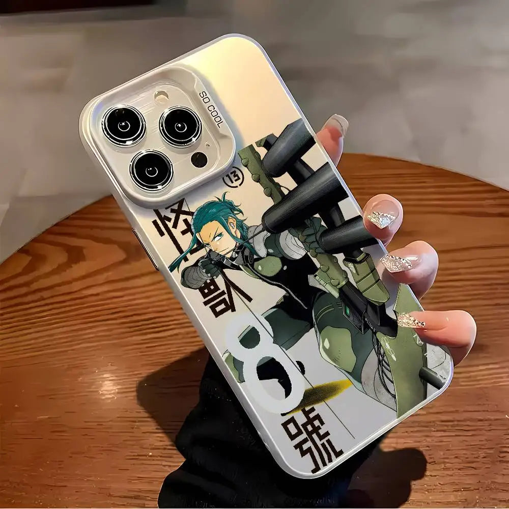 Anime K-Kaiju No 8 Phone Case For iPhone 17 16 15 14 13 12 Pro Max Plus Colorful Gradient Soft TPU Back Cover