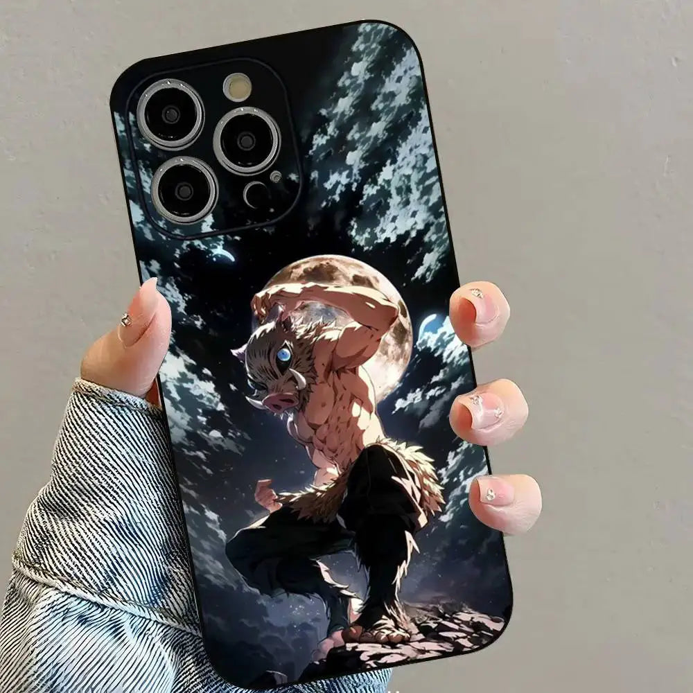 Demon S-Slayer Sanemi Phone Case For iPhone 16 15 14 13 12 11 PRO MAX PLUS Mini TPU Soft to Skin-friendly case