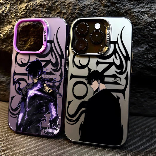 Hot S-Solo Levelings Anime Phone Case For iPhone 16e 16 15 14 13 12 11 mini Pro Max X XR XSMAX 8 7 Plus Anti Fall Matte Cover