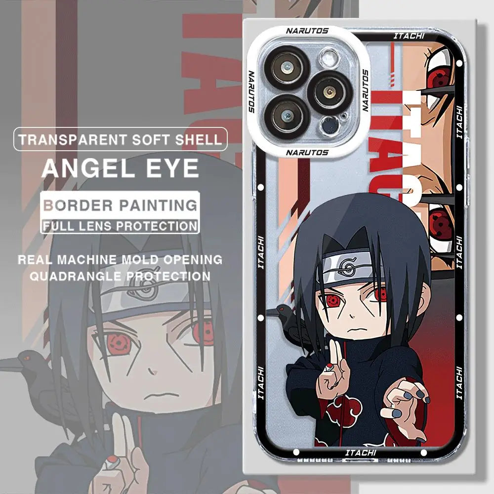 Akatsukis Uchiha Itachi Narutos Phone Case for iPhone 14 Plus XR X 13 Pro Max 12 Mini 11 Pro XS Max 7 8 Plus 15 Cover