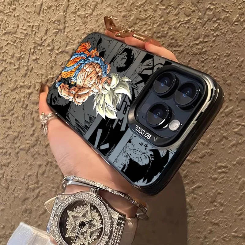 Dragons Balls Black Goku Phone Case For iPhone 16 15 14 13 12 11 Pro Max X XR XSMAX 8 7 Plus Candy Matte Shockproof Back Cover