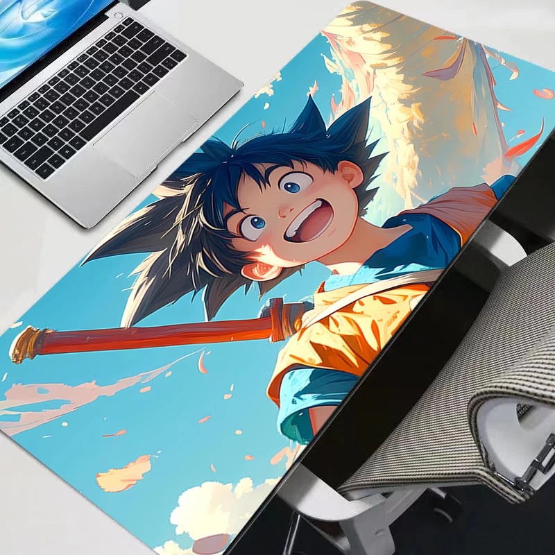 Large Gaming Keyboard Rug computer Laptop Japan Anime Mouse Pad XXL Black DBZ Dragon Ball Z Desk Mat PC Gamer Carpet Mousepad