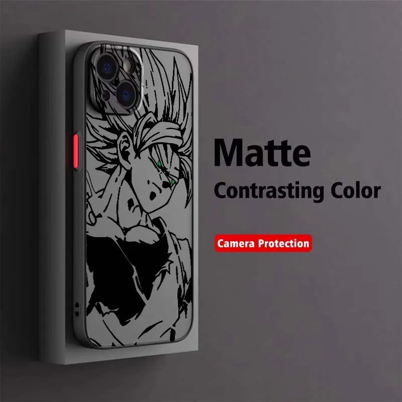 Cool Dragon Ball Art Popular For Apple iPhone 17 Air 16 15 14 13 12 11 XS X Pro Max Plus Frosted Translucent Phone Case