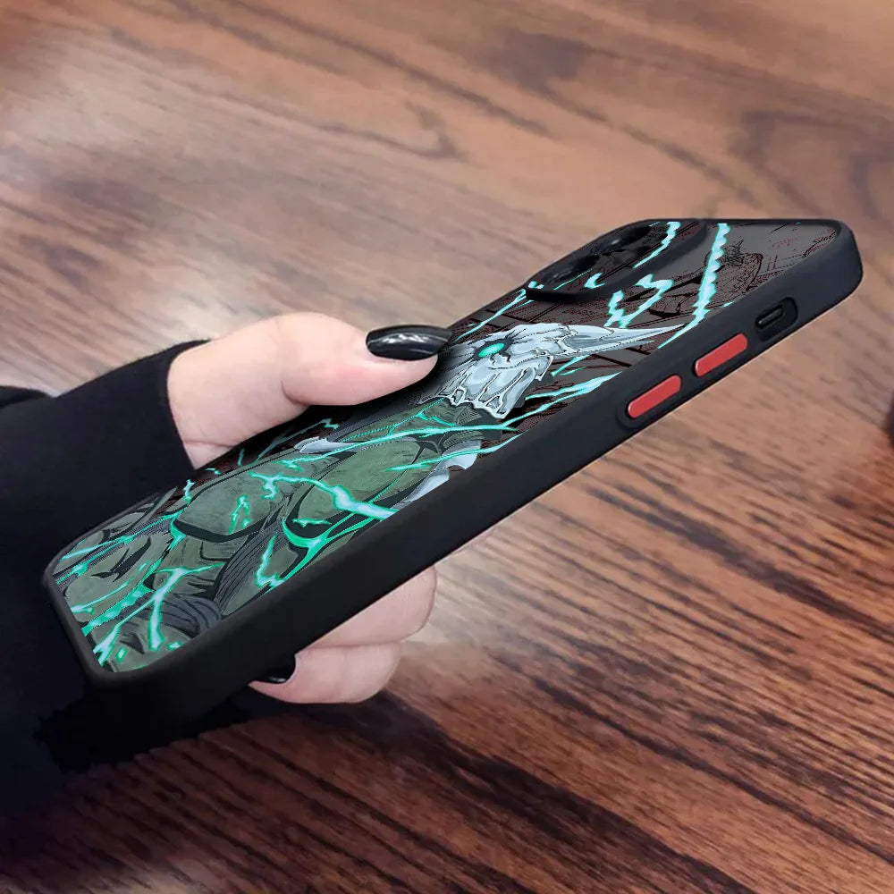 Matte Transparent Back Cover Kaiju No 8 Kafka Phone Case For iPhone 16 15 14 13 12 11 Mini Pro Max X XR XSMax 7 8 Plus