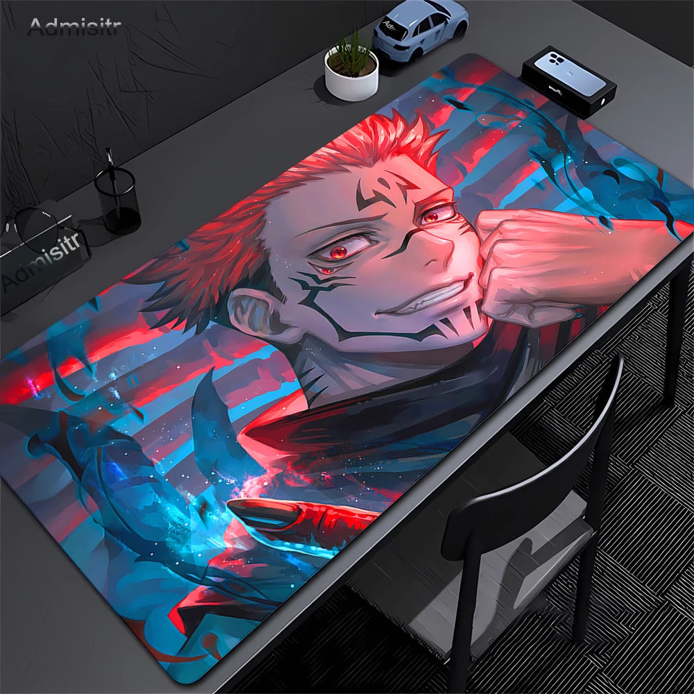 Jujutsu Kaisen Satoru Gojo Mousepad HD Printing Computer Gamers Locking Edge Non-slip Mouse Pad XXL 90x40cm Keyboard PC Deskmat