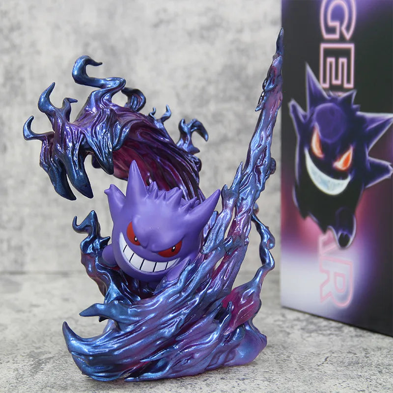New In Stock 18cm Anime Pokemon Gengar Ghost Claw Action Figure Game Statue Collectible Kawaii Model Christmas Gifts Dolls Toys