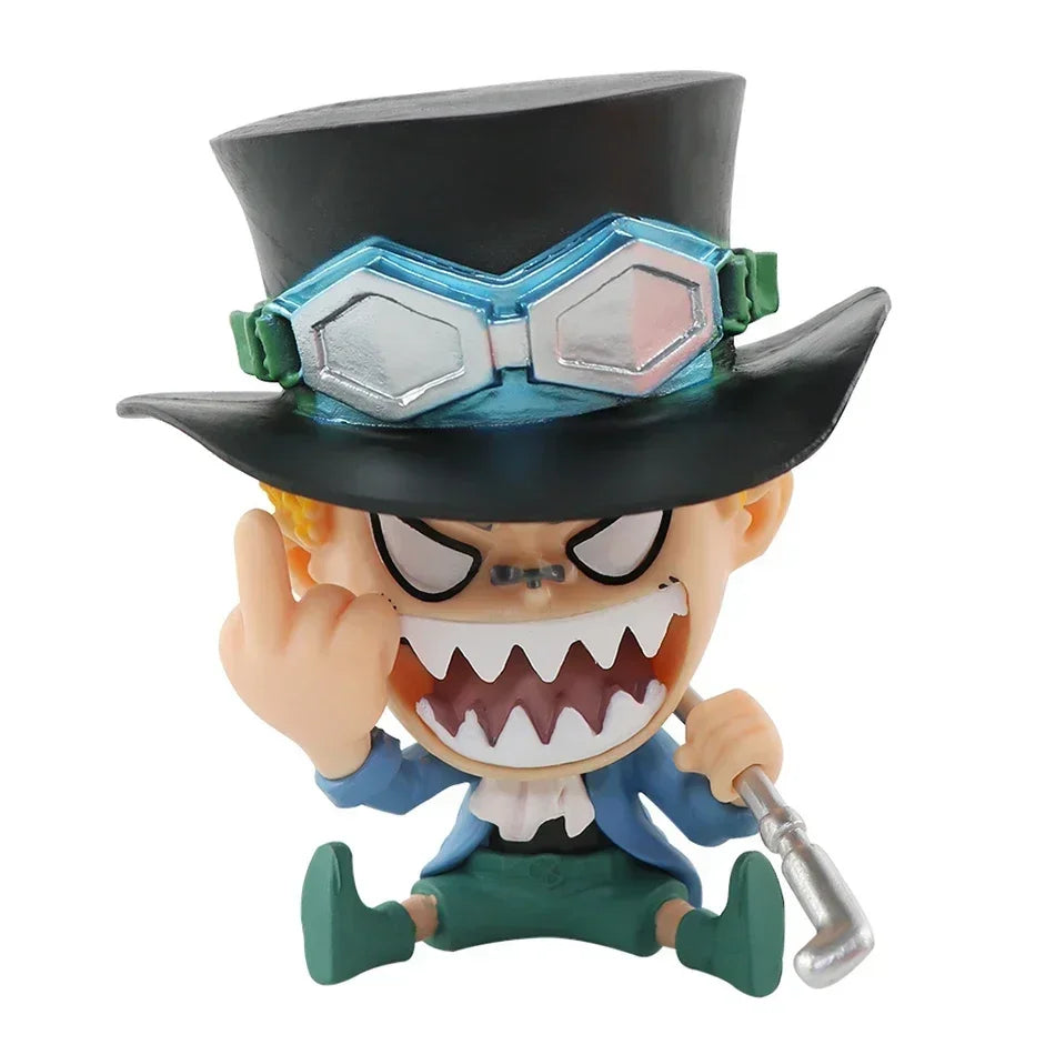 Anime One Piece Figure 17 Styles Zoro Luffy Sanji Ace Robin Nami Frank Usopp Brook Chopper PVC Decoration Figural Model Gift Toy