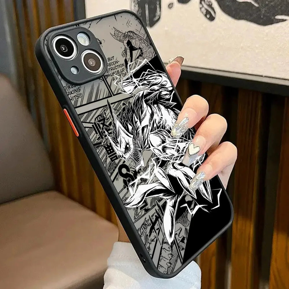 Matte Transparent Back Cover Kaiju No 8 Kafka Phone Case For iPhone 16 15 14 13 12 11 Mini Pro Max X XR XSMax 7 8 Plus