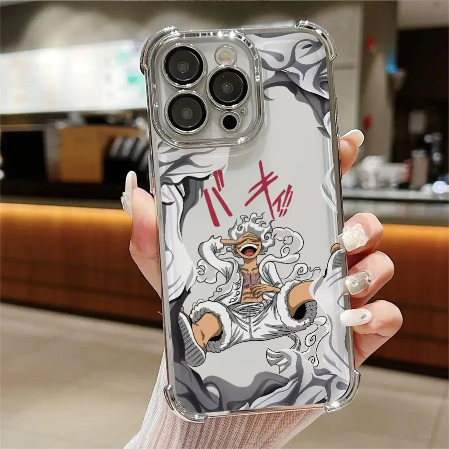 Ones Pieces Case for Apple iPhone 11 16 14 12 13 Plus 16e XR XS Max 15 Pro MAX Clear Cover