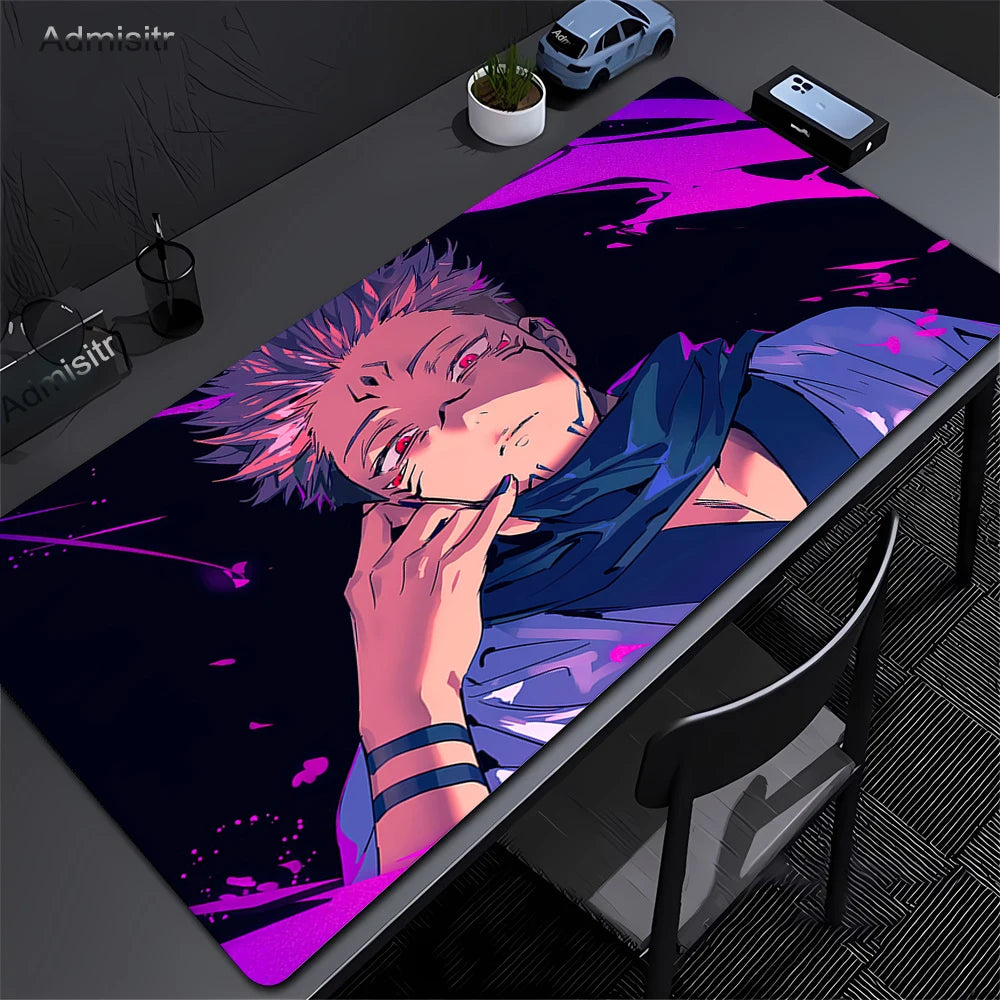 Jujutsu Kaisen Satoru Gojo Mousepad HD Printing Computer Gamers Locking Edge Non-slip Mouse Pad XXL 90x40cm Keyboard PC Deskmat