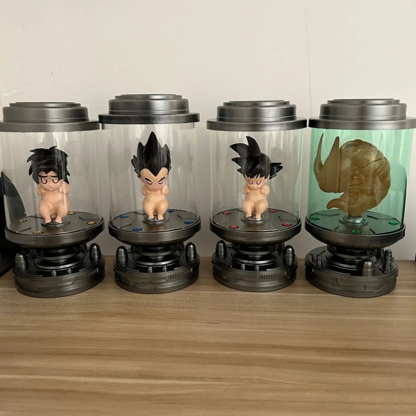 Dragon Ball Q Version 15cm bébé Son Goku végéta Brolli cellule luminescente Anime Figurine décoration de voiture ornements de