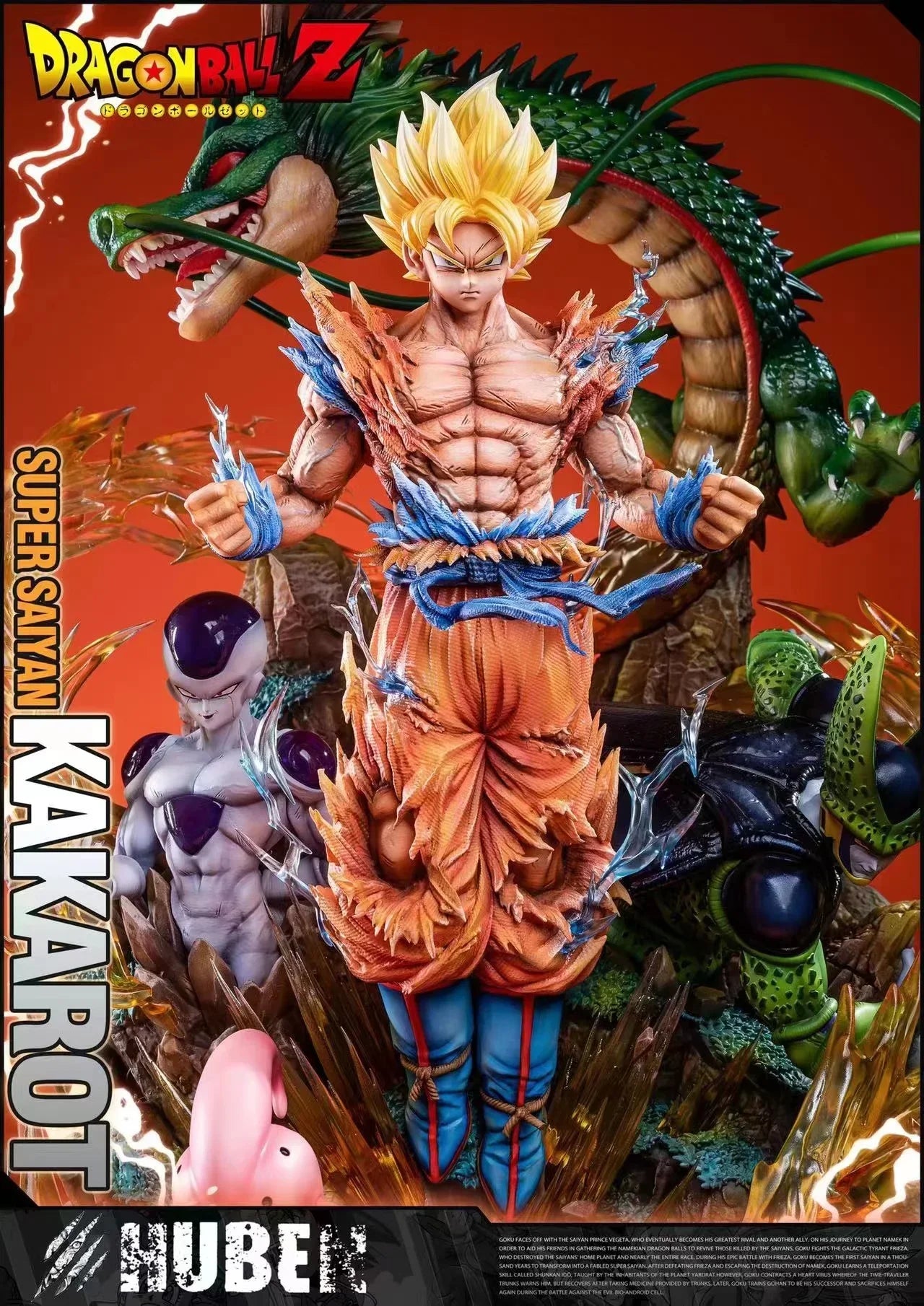 Son Goku Figure Dragon Ball Z Frieza Shenron Anime Figures 23cm Super Saiyan Statue Pvc Desk Ornament Model Christmas Gifts Toys