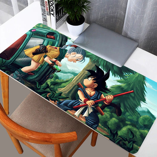 DBZ Dragon Ball Bulma Mouse Pad Large Rubber PC Computer Gaming Accessories Mousepad Desk Mat Locking Edge Gamer Carpet