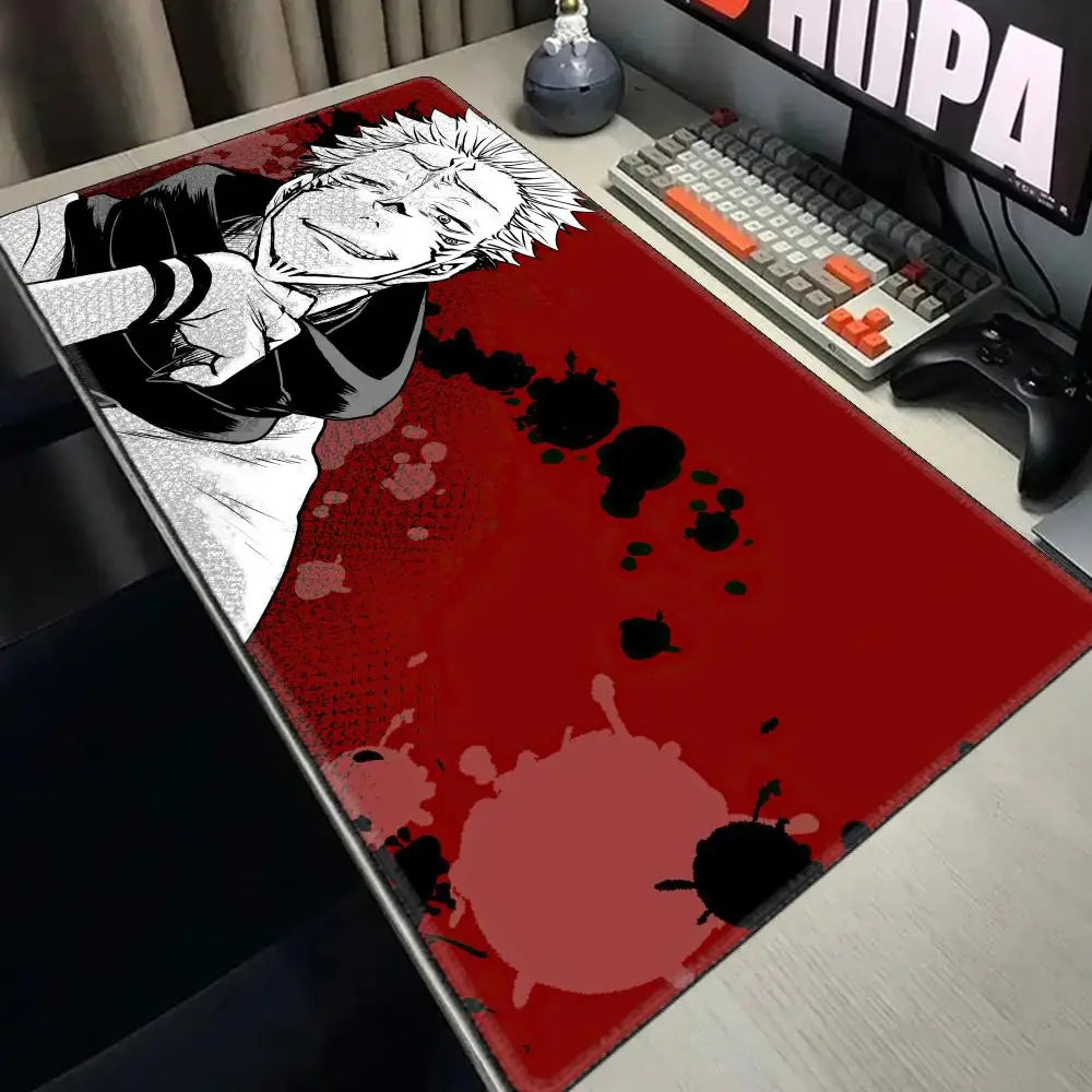 Anime Jujutsu Kaisen Mouse Pad XXL Gaming Accessories Office Gamer Keyboard Desk Mat Non-Slip Laptop Satoru Gojo Mousepad