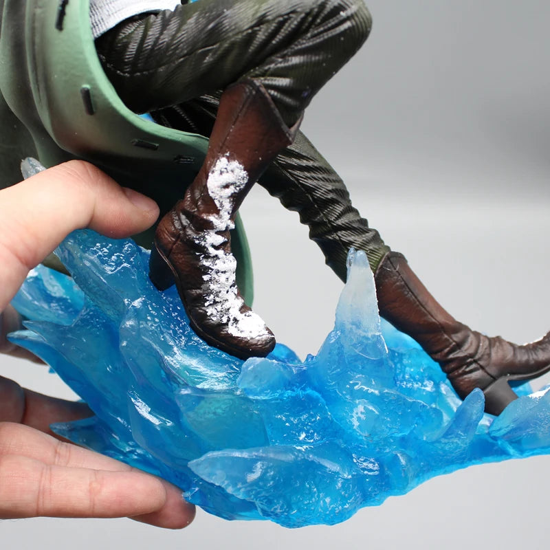 One Piece Aokiji Kuzan Anime Figures 2 Heads 30cm Gk Figurine Pvc LED Luminous Model Statue Collection Decora Toy Christmas Gift