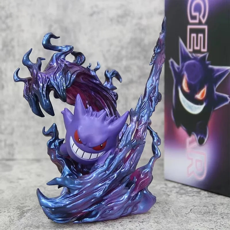 New In Stock 18cm Anime Pokemon Gengar Ghost Claw Action Figure Game Statue Collectible Kawaii Model Christmas Gifts Dolls Toys