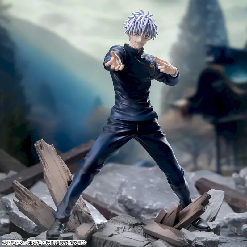 In Stock Original SEGA Jujutsu Kaisen Gojo Satoru Luminasta PVC 17cm Anime Character Model Image Collection Toys Gifts