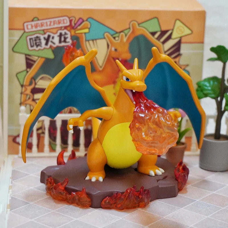 Genuine Pokemon Anime Action Figures Call Of Duty GK PVC Charizard Blastoise Arcanine Lapras Venusaur Dragonite Christmas Gift