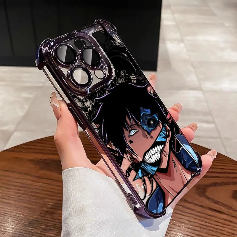 Hot Anime Solos Levelings Plating Phone Case For iPhone 16e 16 15 14 13 12 11 Pro Max X XR XSMax 7 8 6 Mini Plus Anti-Fall