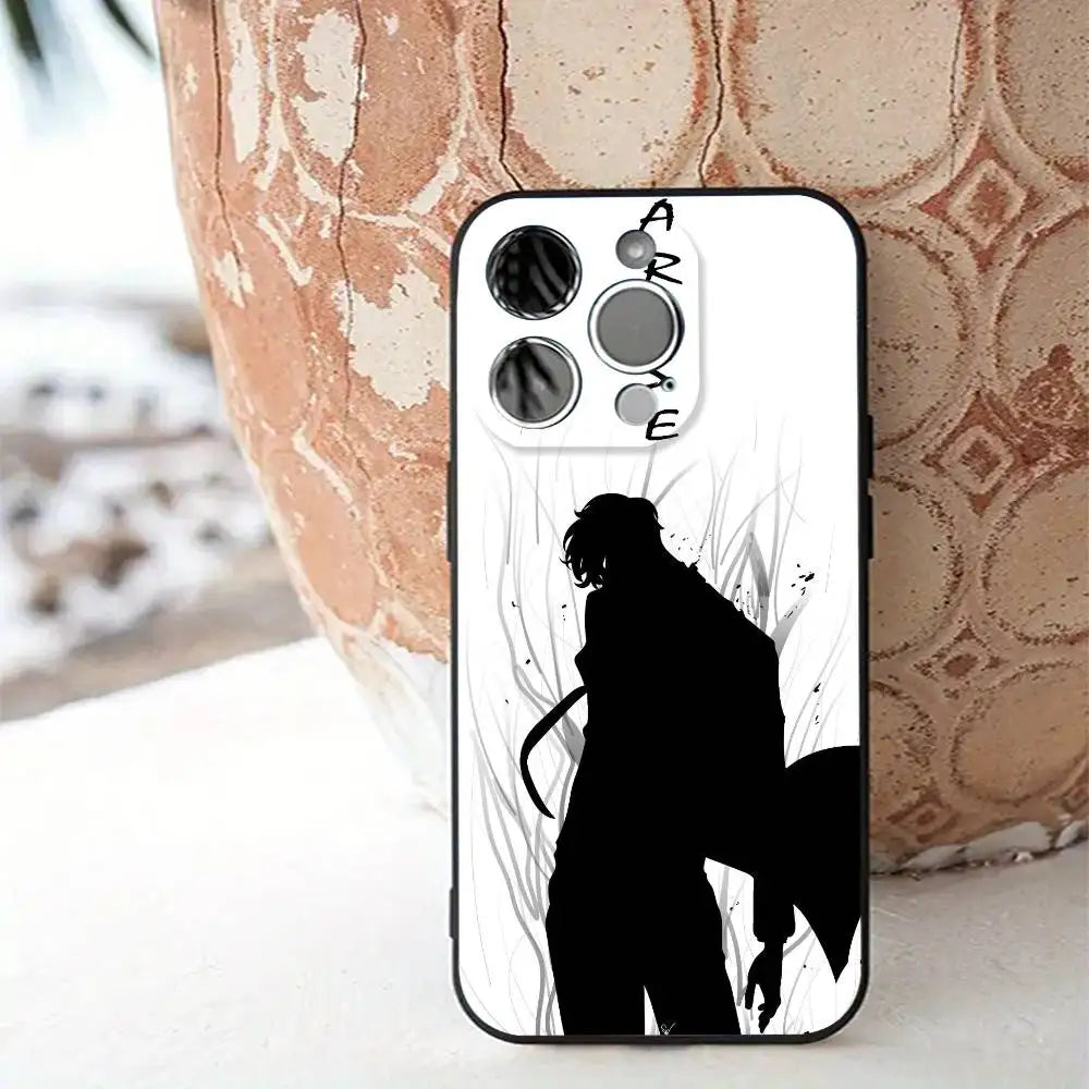 1pc Solo Leveling Anime Phone Case Silicone Soft For IPhone 16 15 14 13 12 11 X XR Plus Pro Max Plus