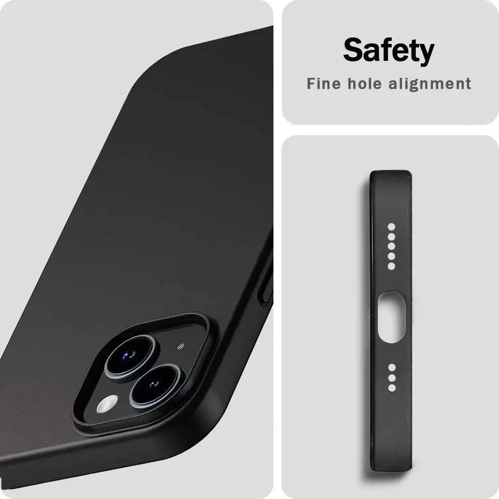 Chainsaw Man P-Pochita Phone Case For 11 12 13 14 15 16Pro Max mini Plus Classic black soft shell