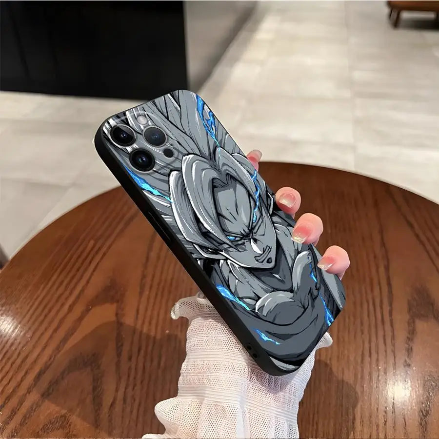 Anime D-Dragon Ball Son Goku Black Soft Phone Cover Case for iPhone XR XS Max 17Air 7 8 15 16 14 Plus 13 12 11 17 Pro Max