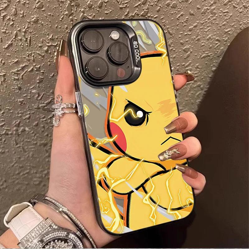 Anime Lovely P-Pokemon Case for iPhone 17 16 15 14 13 12 11 Pro Max Plus 17 Air 16E X XR XS Max Hard Shockproof Bumper Cover