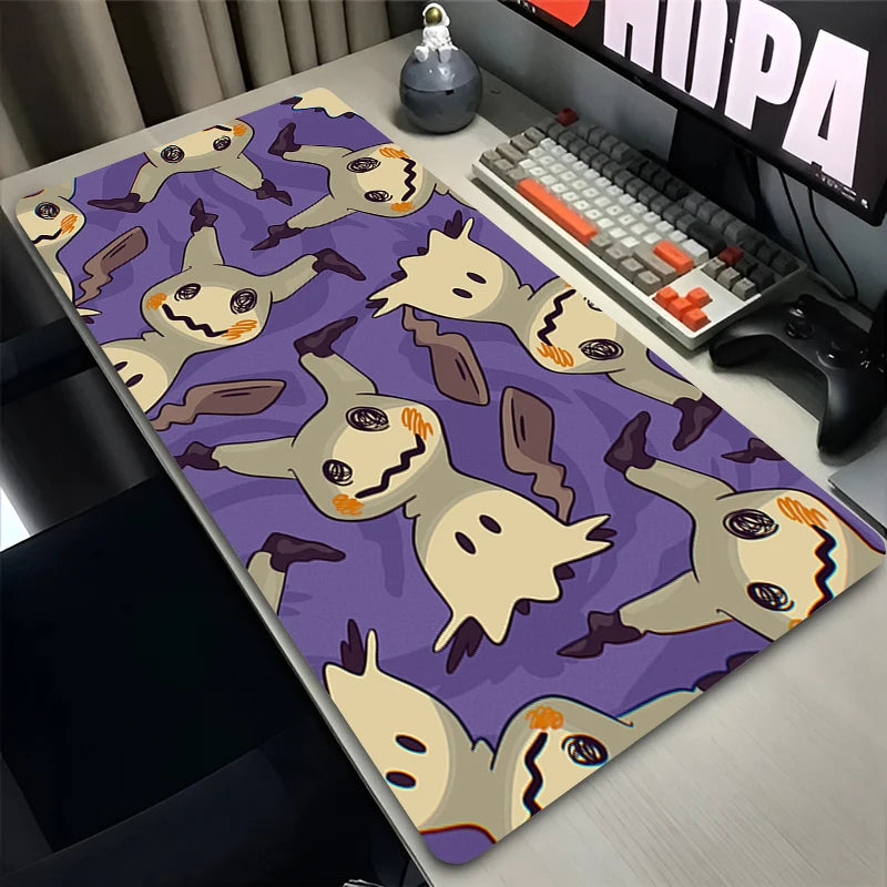 Mouse Pad Gamer XXL Custom Mouse Mat P-pokemon Mimikyu Desk Mats Table of Office Carpet Gamer Natural Rubber Mice Pad Mousepad