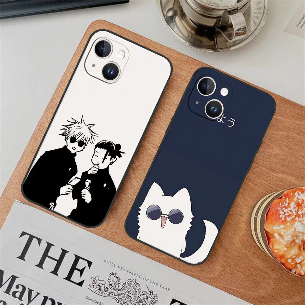J-Jujutsu K-Kaisen Phone Case For IPhone 11,12,13,14,15,16,XS,XR,X,Mini,Pro,Max,Plus,Shell,Cover