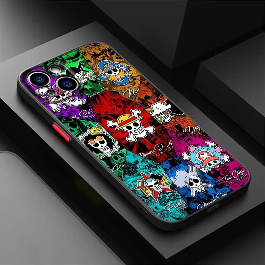 Case for iPhone 12 Mini 13 Pro 11 15 14 XR 16e 16 11 Max XS Soft shell Anime One Pieces