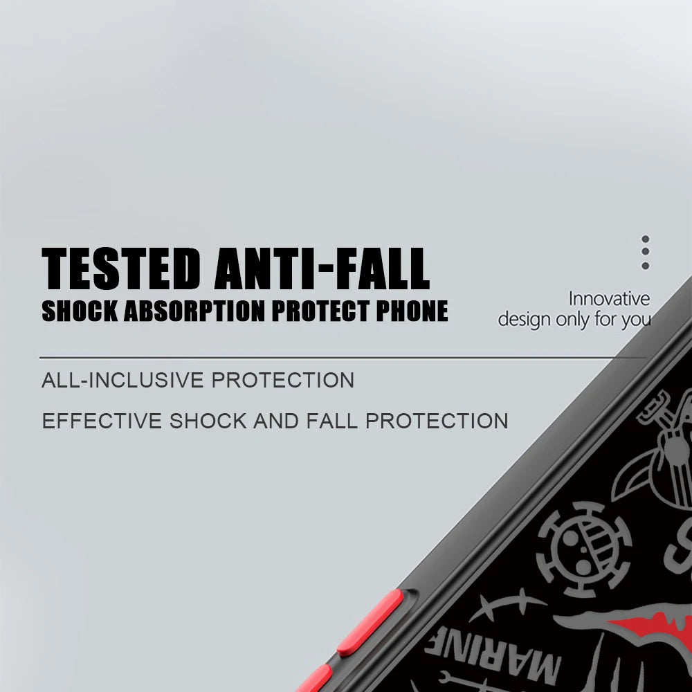 New Luffies Zoroes Phone Case for iPhone 16 15 14 Plus 13 12 Mini 11 Pro Max X Xs XR 7 8 Matte Transparent Hard Cover