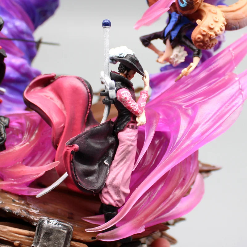 24cm One Piece Anime Figures Zoro Gk Figurine Onigashima King Of Hell Action Figure Pvc Statue Model Decoration Gift Toys