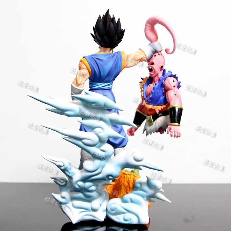 NEW Son Goku Figure Dragon Ball Anime Super Saiyan Goku Vs Majin Buu Action Figures Statue Collection Model Kids Toys Birthday