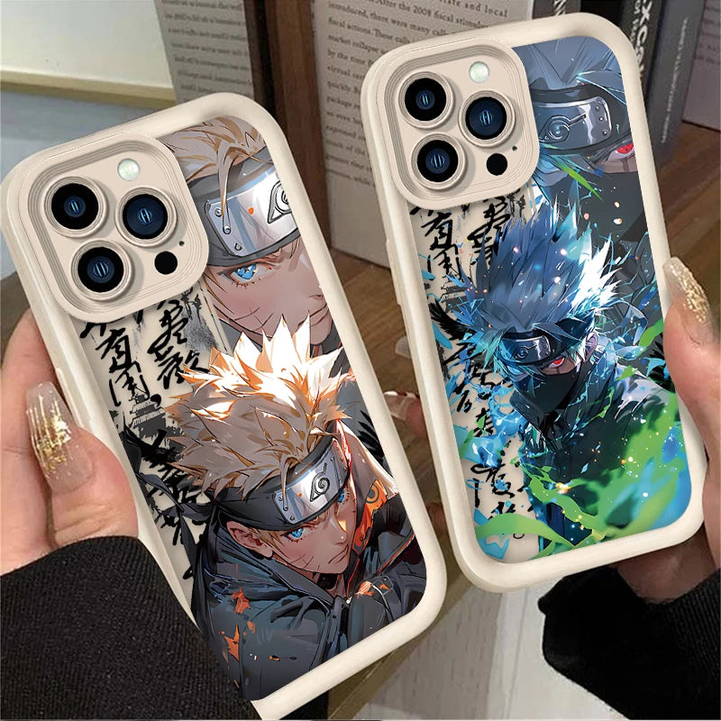 N-NARUTO-S Matte Phone Case For iPhone 16 16E 15 14 13 12 11 Pro Max X XS X S Max XR SE 2020 SE4 7 8 Shockproof Silicone Cover
