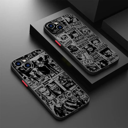 Ones Pieces Anime Soft shell Case for Apple iPhone 16e XS 16 Pro 11 15 13 XR 11 Max 14 12 Mini