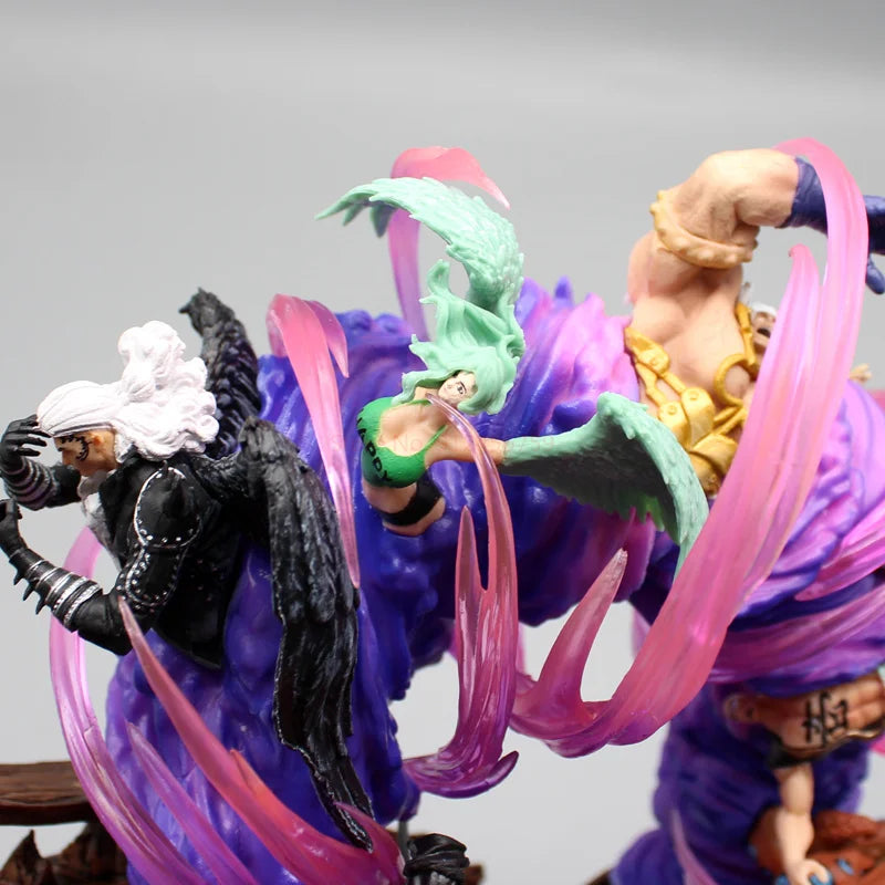 24cm One Piece Anime Figures Zoro Gk Figurine Onigashima King Of Hell Action Figure Pvc Statue Model Decoration Gift Toys