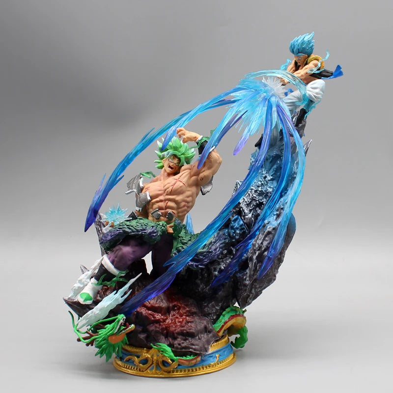 Dragon Ball Broly Gogeta Anime Figure Broly Vs Gogeta 23cm Figurine Model Pvc Statue Doll Collection Desk Decoration Toy Gifts