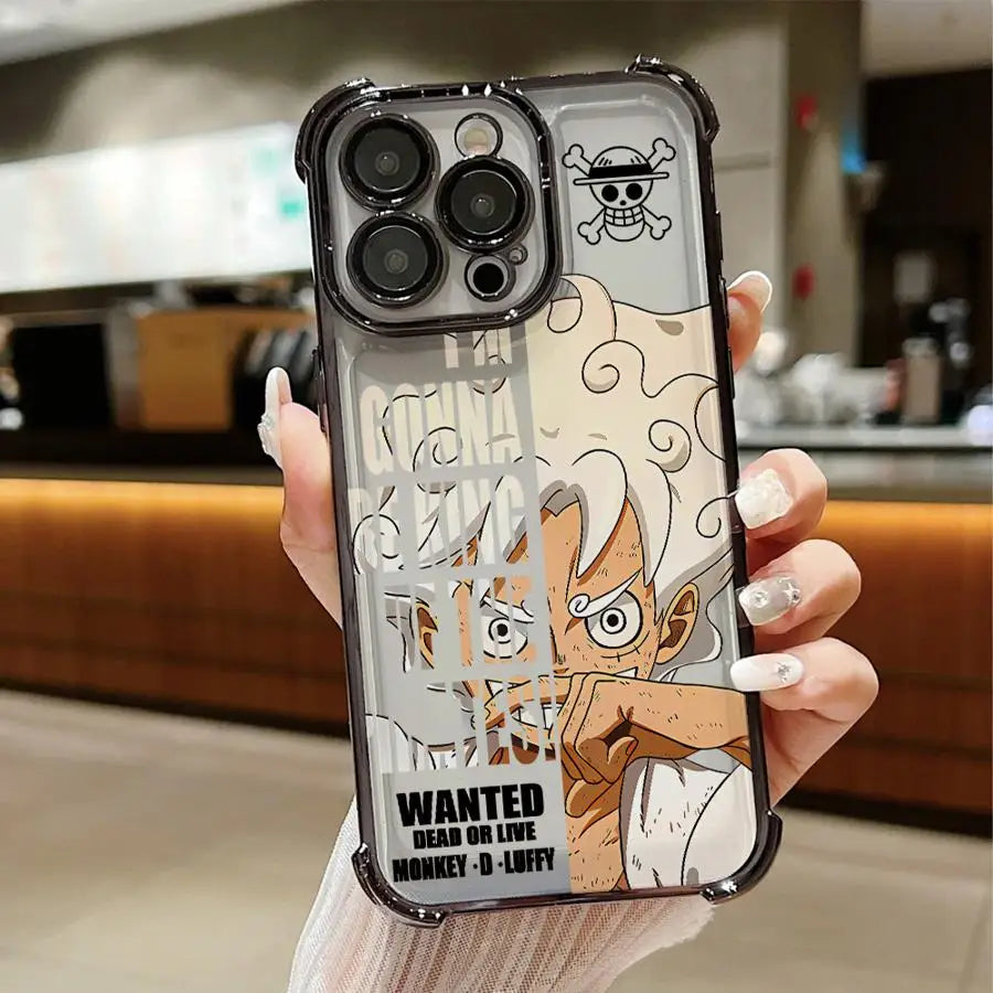 Ones Pieces Case for Apple iPhone 11 16 14 12 13 Plus 16e XR XS Max 15 Pro MAX Clear Cover