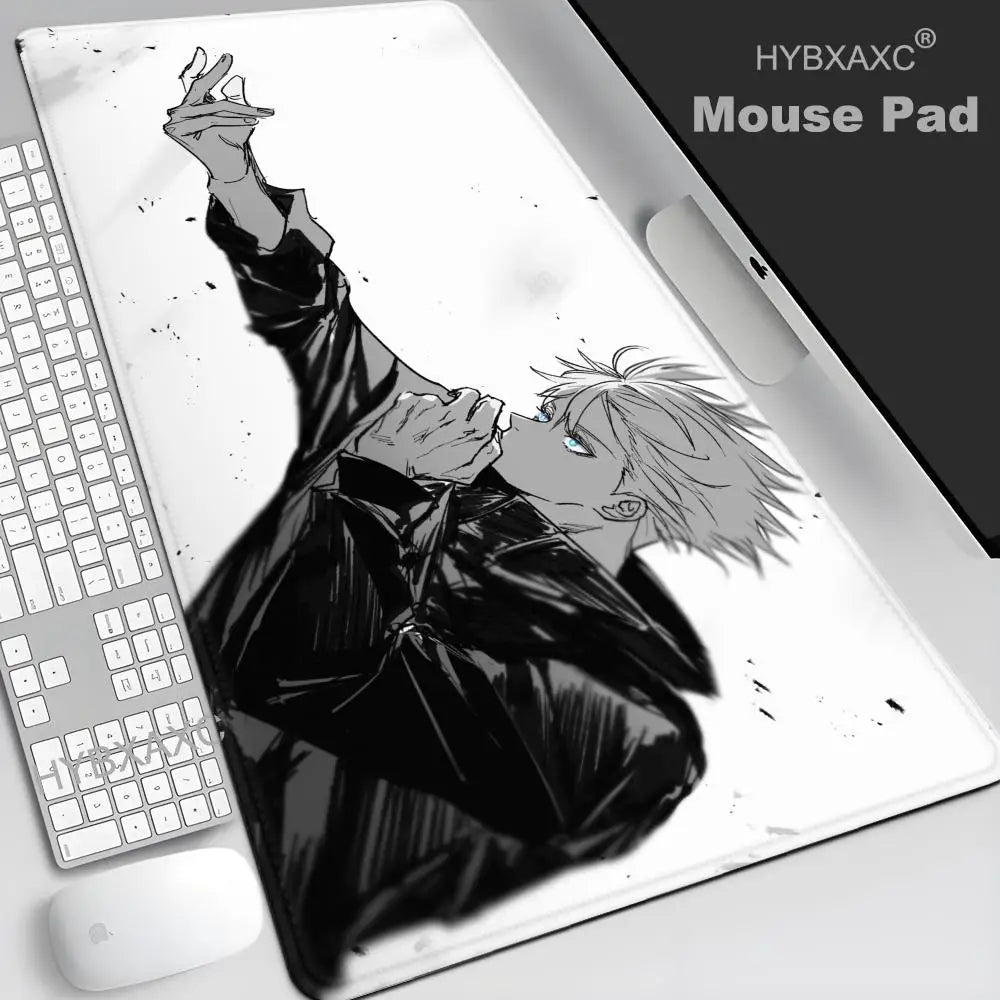 Satoru Gojo Jujutsu Kaisen Custom Skin Natural Rubber Gaming Mousepad Desk Mat Size For Game HYBXAXC Keyboard Pad For Gamer