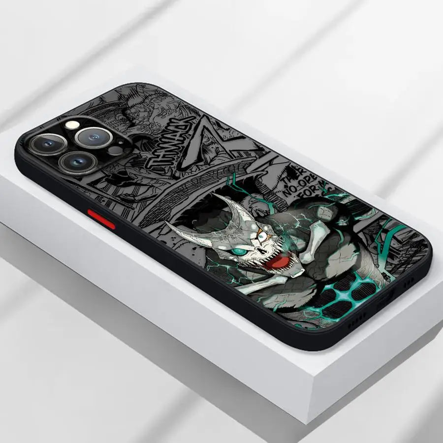 Kaiju No.8 Monster Form Phone Case for iPhone 11Pro 12 XS Max 16e 16 15 XR 13 Mini SE 14 Pro 7 8 Plus Matte Cover