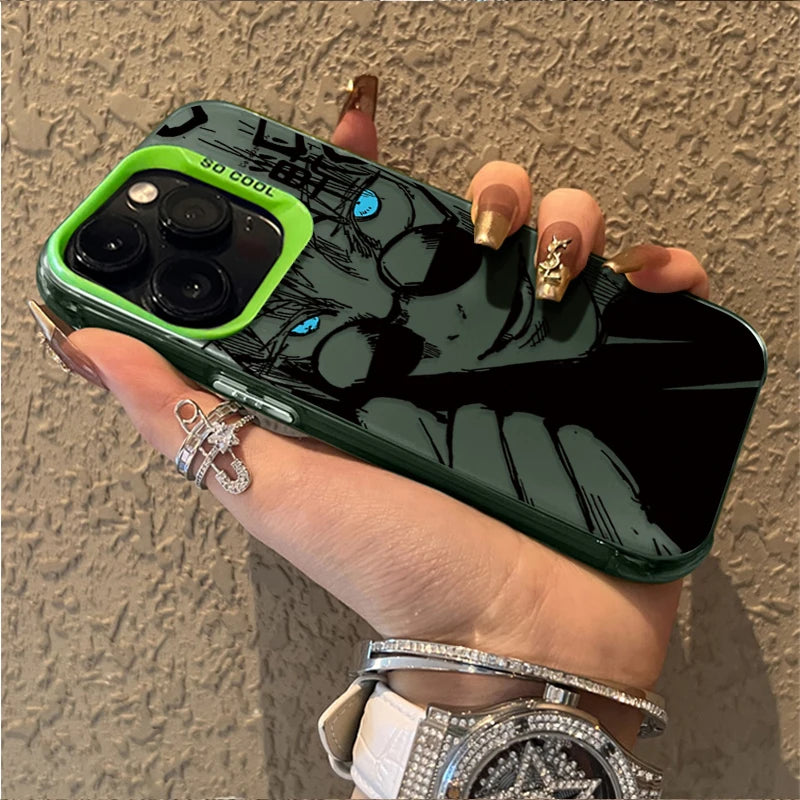 Jujutsu Kaisen Anime Case for iPhone 17 16 15 14 13 12 11 Pro Max Plus 17 Air 16E X XR XS Max Hard Shockproof Bumper Back Cover